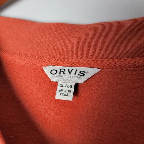 Orvis Pullover Sweatshirt XL Super Soft Rust Modal Blend Long Sleeve Autumm Fall - Picture 3 of 9